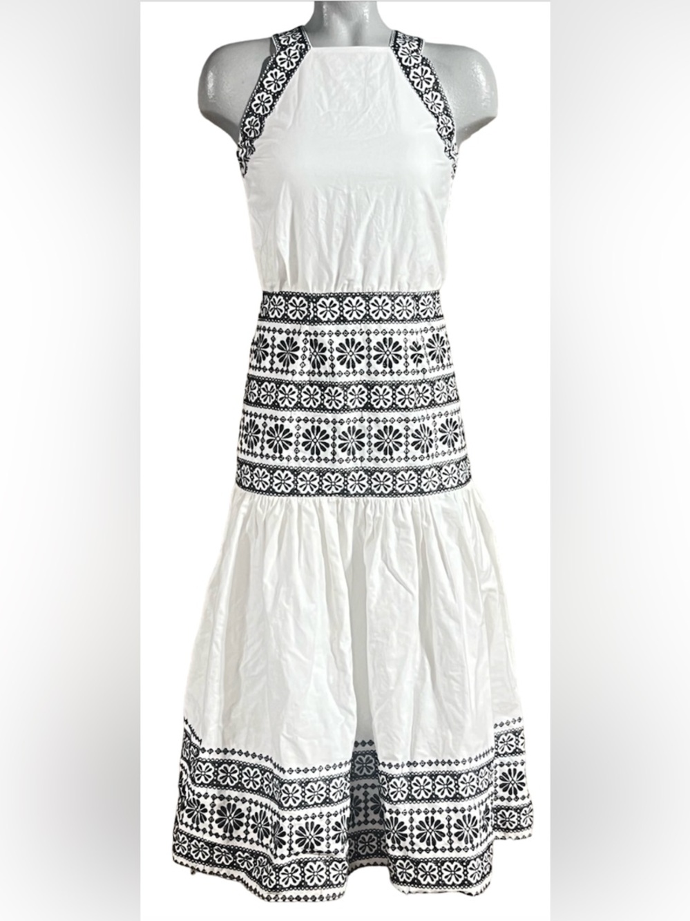 Ann Taylo Embroidered Dress 8